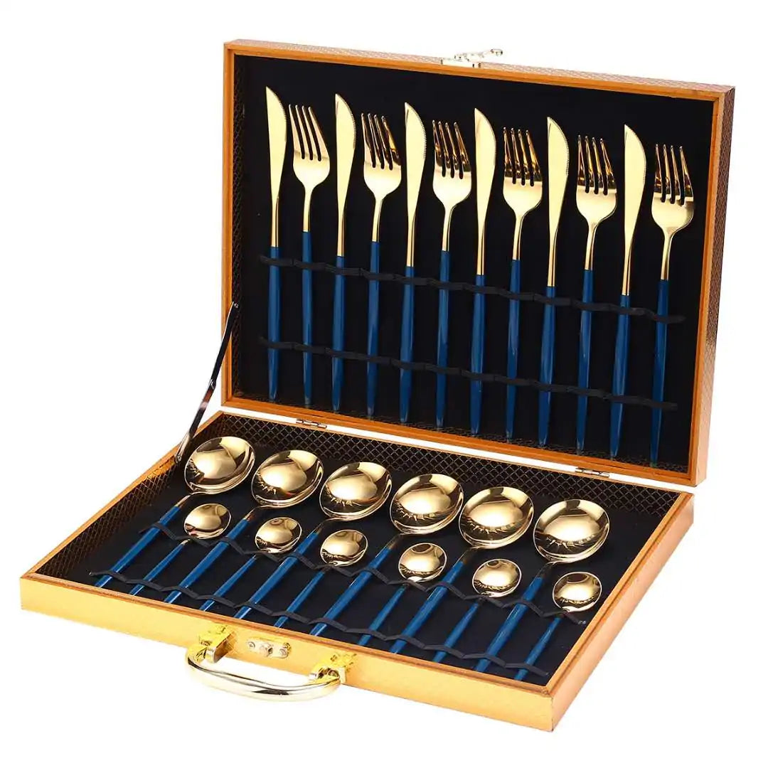 24 Pieces Luxury Cutlery Set Rieworkes
