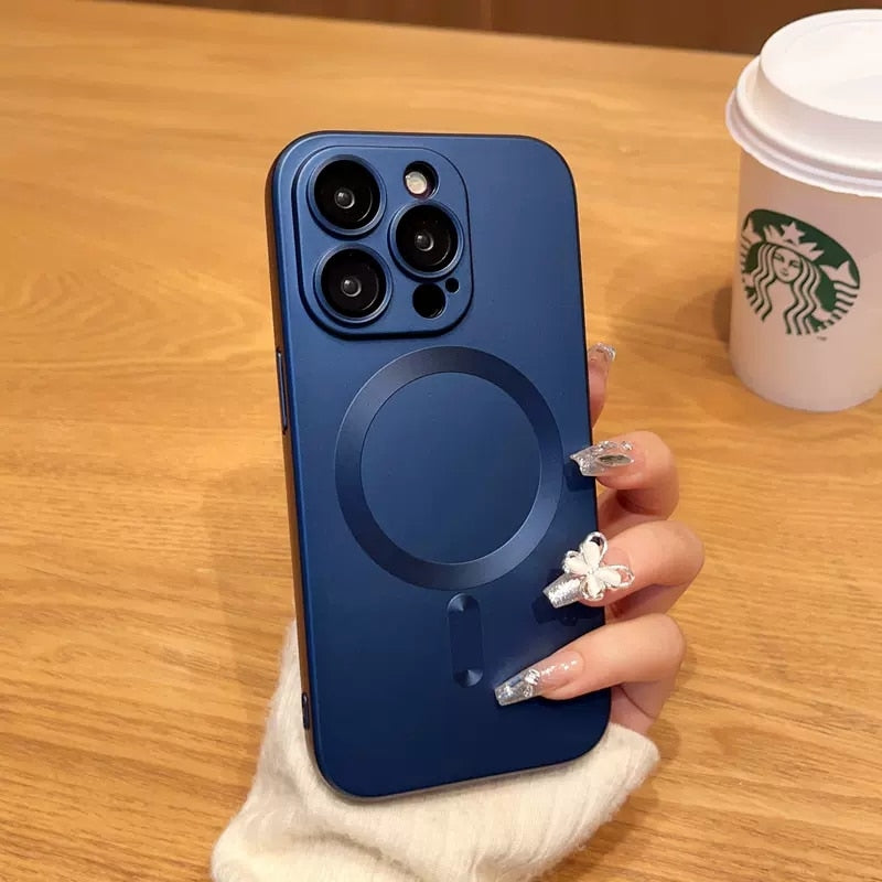 Luxury  Matte Case For Magnetic Wireless Charging Rieworkes