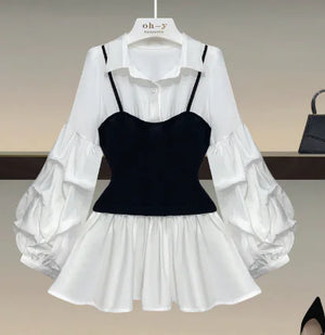 Fake Two-Piece Shirt Top (Single Piece) Rieworkes