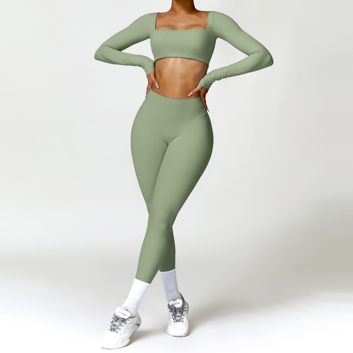 Winter Nude Feel Tight Yoga Suit Rieworkes