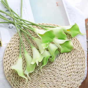 Artificial Calla Lily Decor for Living Room & Dining Table Rieworkes