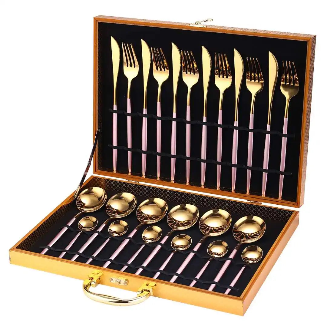 24 Pieces Luxury Cutlery Set Rieworkes