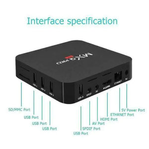 MXQ Pro 4K Ultra HD 64Bit Wifi Android 7.1 Quad Core Smart TV Box Media Player Rieworkes