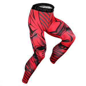 Men's Pro Compression Running Tights: Hot Yoga Pants for Gym & Basketball Rieworkes