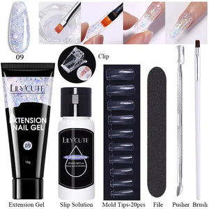 LILYCUTE Nail Extension Gel Set Rieworkes