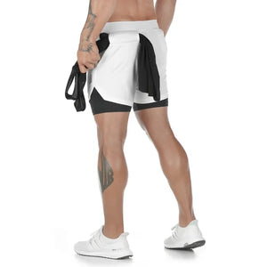 Camo Running Shorts Men Gym Sports Rieworkes
