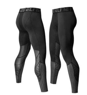 Men's Pro Compression Running Tights: Hot Yoga Pants for Gym & Basketball Rieworkes