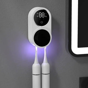Toothbrush Holder with UV Sanitizer Rieworkes