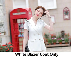 Elegant Green Women's Business Suit with Pants & Jacket Mimarta