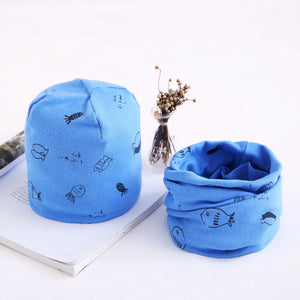 Autumn Winter Baby Cotton Scarf & Hat Set (Wholesale) Mimarta