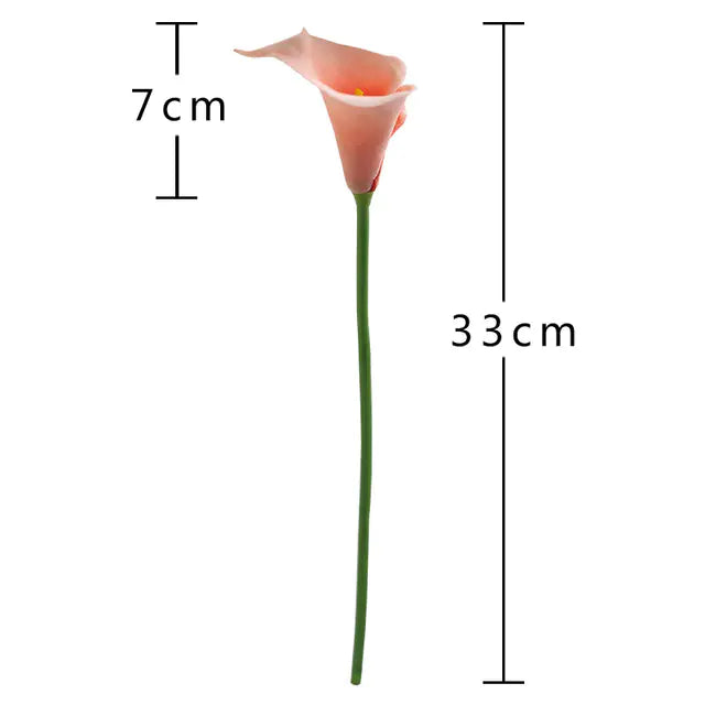 Artificial Calla Lily Decor for Living Room & Dining Table Rieworkes