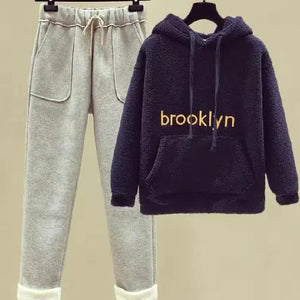 Autumn Winter Fashion Set for Women - Hoodie & Pants Mimarta