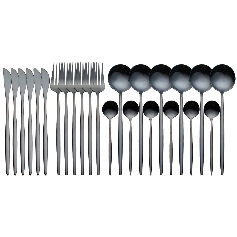 24 Pieces Luxury Cutlery Set Rieworkes