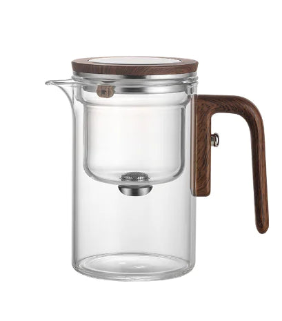 Elegant Glass Teapot & Tea Set with Water Separation Rieworkes