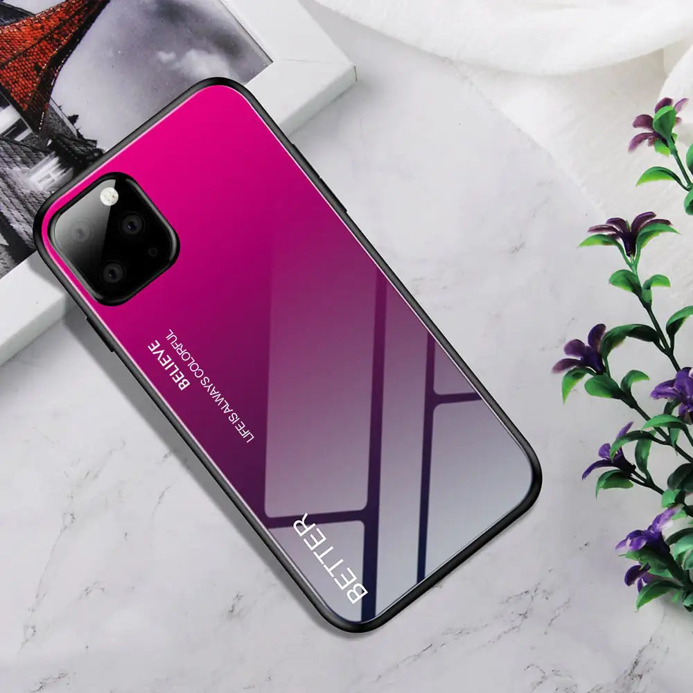Customized Gradient Glass Phone Case Mimarta
