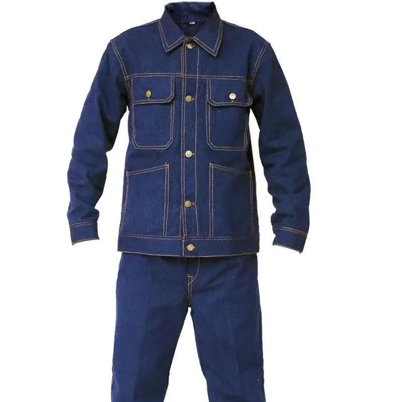 Thick Denim Overalls Suit - Wear Resistant Design Rieworkes