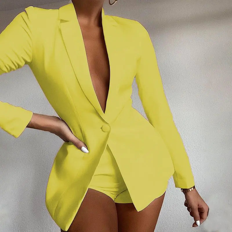 Elegant Women's Shorts Suit Set Rieworkes