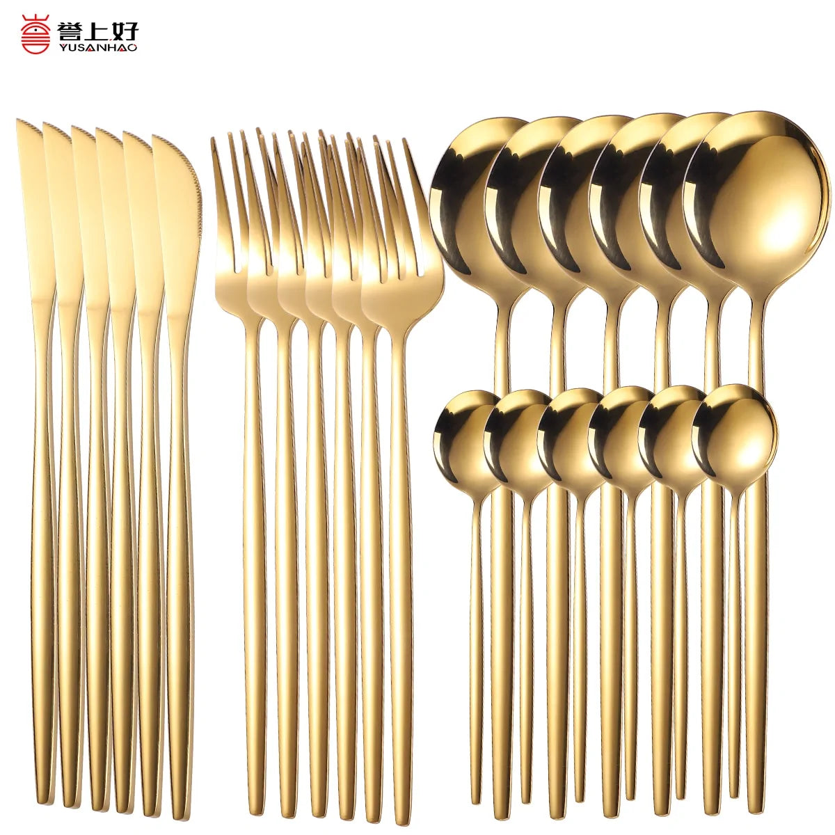 24 Pieces Luxury Cutlery Set Rieworkes