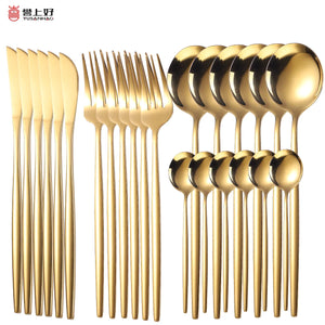 24 Pieces Luxury Cutlery Set Rieworkes