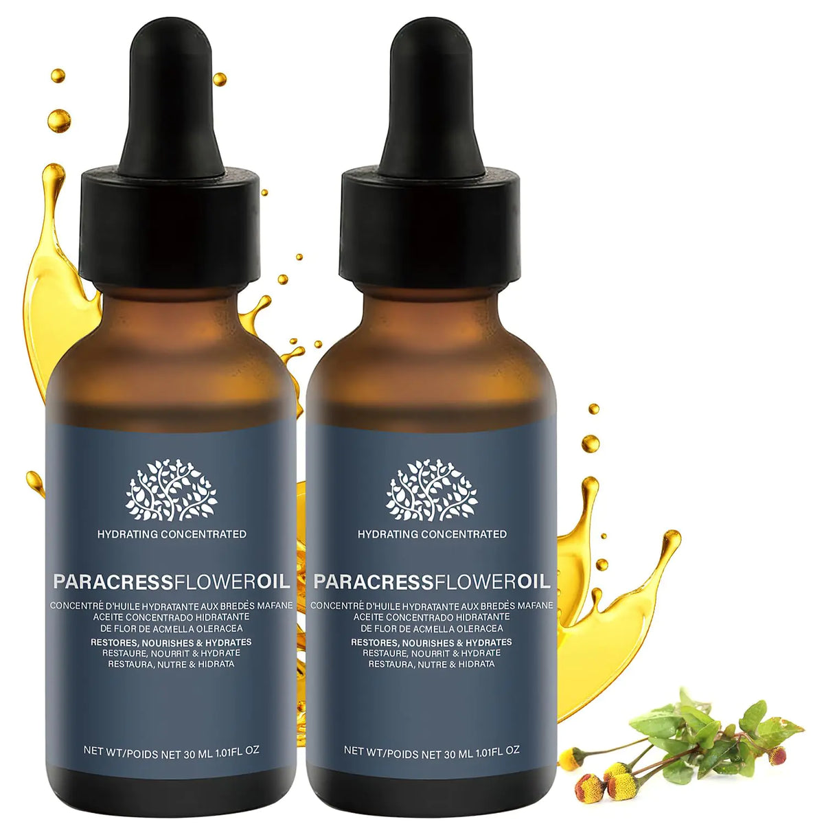 2 Pcs Paracress Facial Oil Paracress Oil for Face Paracress Serum Paracress Facial Serum Organic Smooth Fine Lines and Wrinkles Natural Face Oil for All Skin Types 30ML/1oz Mimarta