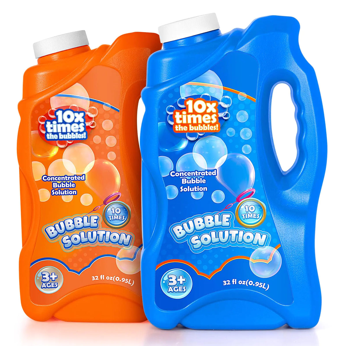 Kissdream 2 Bottles Bubble Solution Refills 64 oz Bubbles Concentrated for Bubble Machine Bubble Gun Bubble Wands Bubble Mower Bubble Juice Refills Rieworkes