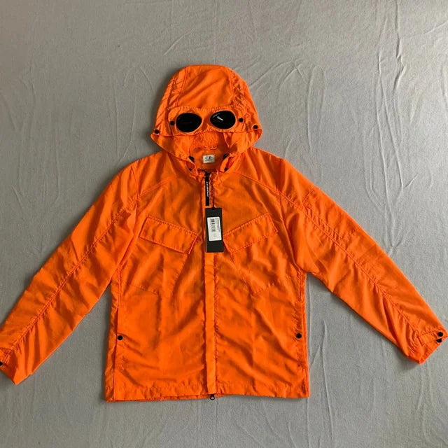 Hooded Jacket with Sleeve Sulf for Men, Warm Windbreaker with Pockets and Zipper Rieworkes