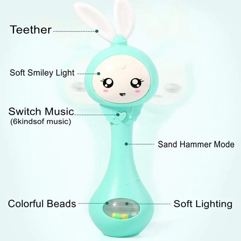 Baby Music Flashing Rattle Toys Rieworkes