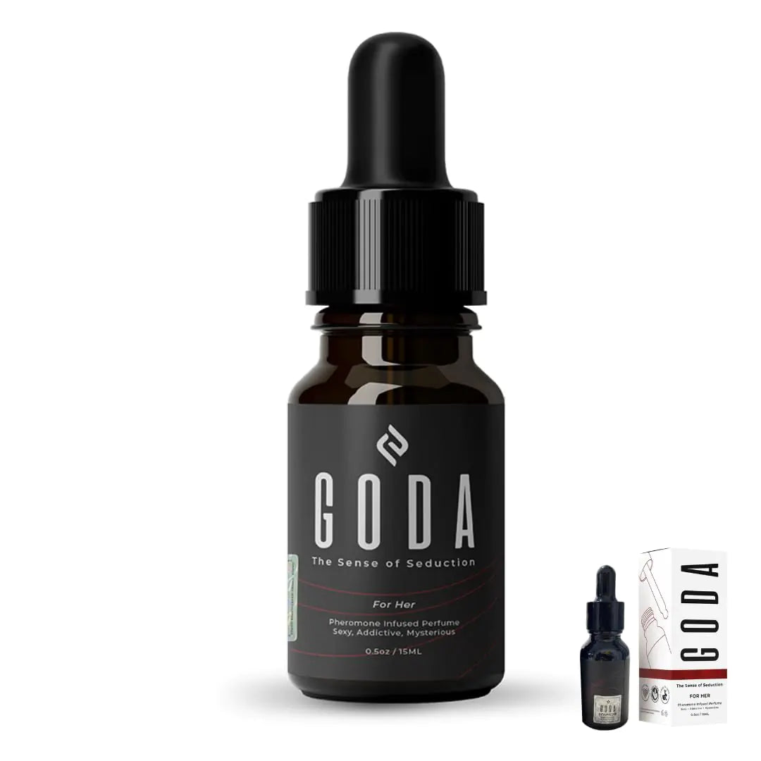 GODA For Her Pheromone Perfume for Women - Long-Lasting Women's Fragrances with Jasmine and Rose - Floral Perfume Oil with Sweet &amp; Spicy Aroma - Vegan &amp; Cruelty-Free Travel Perfume - 15ml/0.50 fl. oz Rieworkes