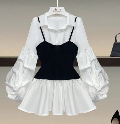 Fake Two-Piece Shirt Top (Single Piece) Rieworkes