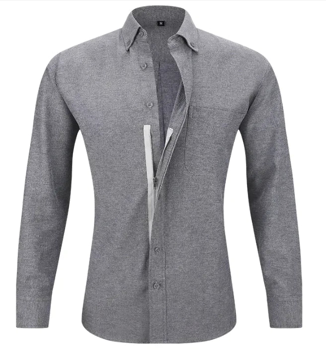 Men's Business Shirt Solid Color Rieworkes