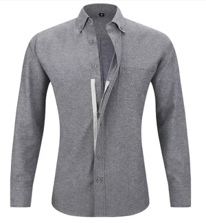 Men's Business Shirt Solid Color Rieworkes