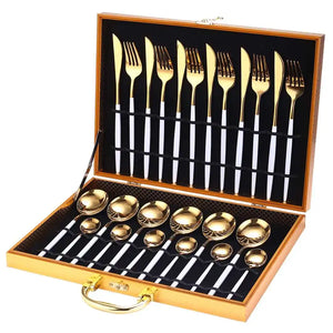 24 Pieces Luxury Cutlery Set Rieworkes