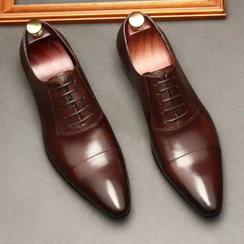 Luxury Red bottom Leather Oxford Shoes For Men Rieworkes