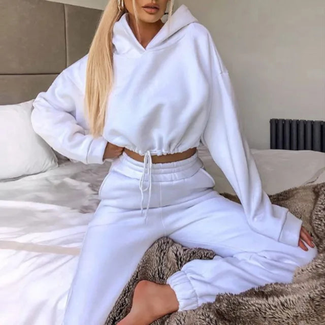 Winter Two Piece Sets Women Tracksuit Rieworkes