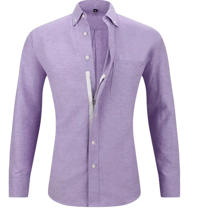 Men's Business Shirt Solid Color Rieworkes