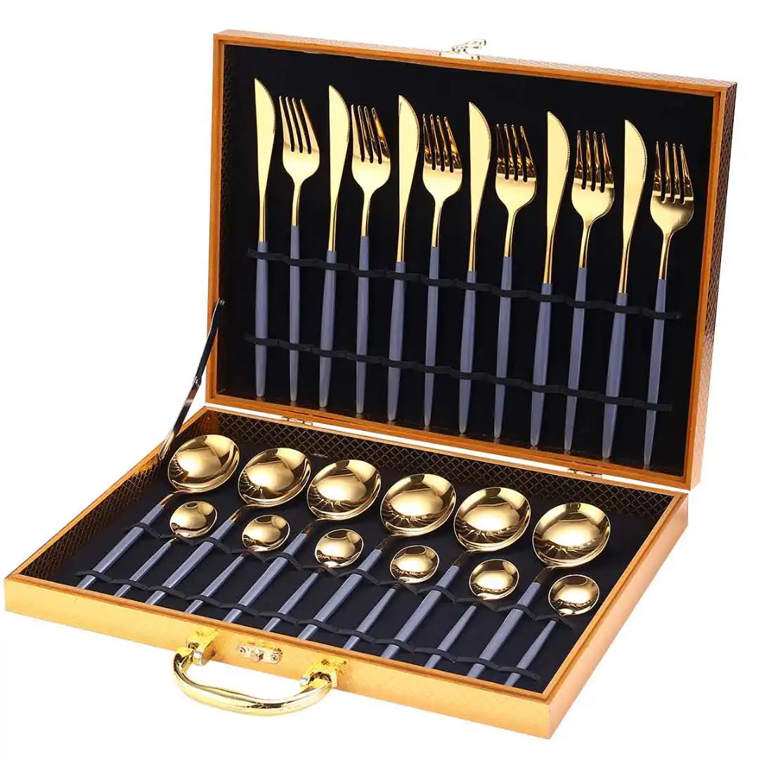 24 Pieces Luxury Cutlery Set Rieworkes