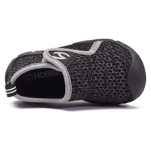 GUBARUN Toddler Boys Girls Sneakers Kids Lightweight Tennis Shoes Breathable 11 Little Kid Black/Grey Rieworkes