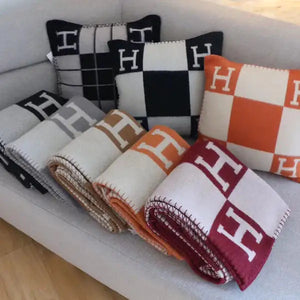Luxury H Blanket & Pillows Rieworkes