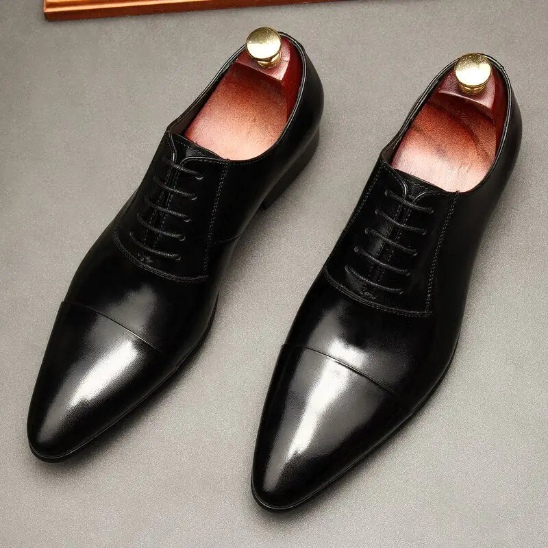 Luxury Red bottom Leather Oxford Shoes For Men Rieworkes