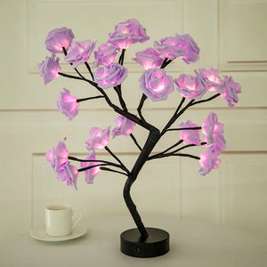 LED Rose Flower Table Lamp Rieworkes