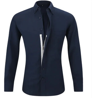 Men's Business Shirt Solid Color Rieworkes