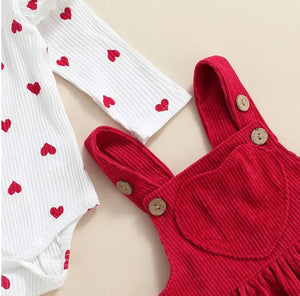 Baby Girl Valentine's Day Suit Heart Size Imcute Official Store