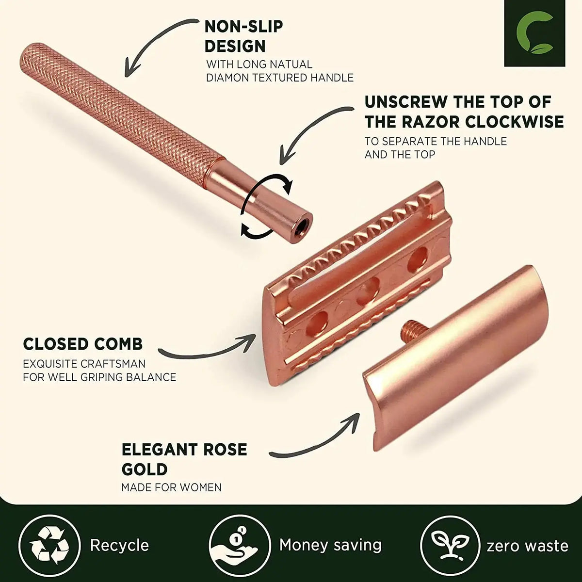 Double Edge Safety Razor Rieworkes