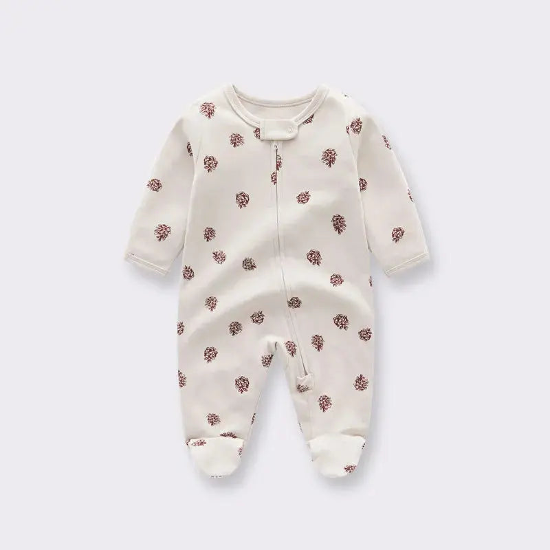 Newborn Baby Knitted Footie Jumpsuit KungFu Kids Store
