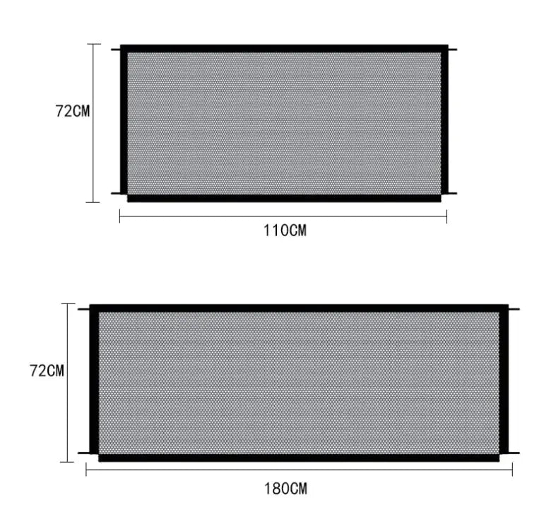 Black Foldable Protection Pet Safety Gate Rieworkes